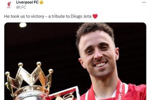 乌龙？利物浦悼念若塔“20号将永远被铭记”，媒体称是要退役20号